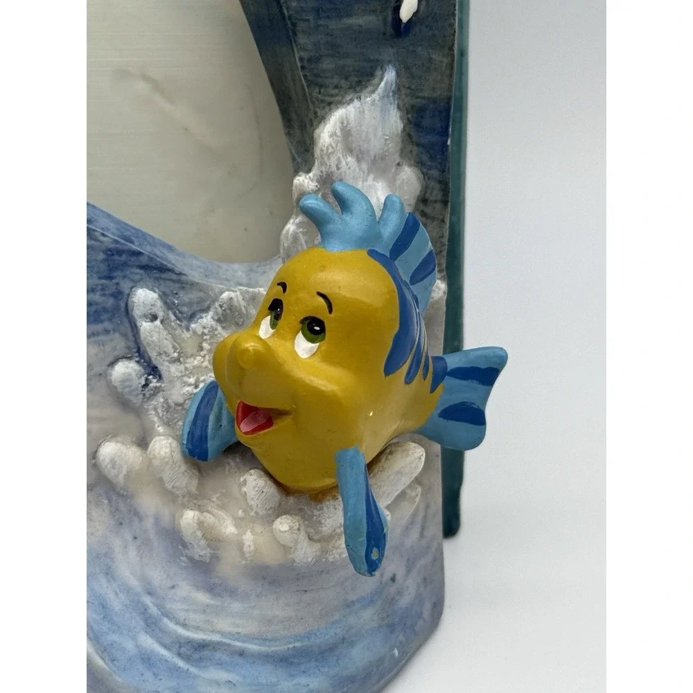 RARE Vintage Little Mermaid Ariel & Prince Photo Frame 10.25